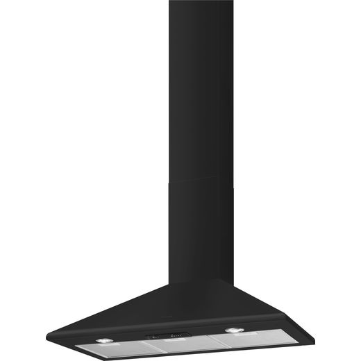 Smeg Victoria KSED95MBL 90cm Chimney Cooker Hood - Black - Left perspective shot