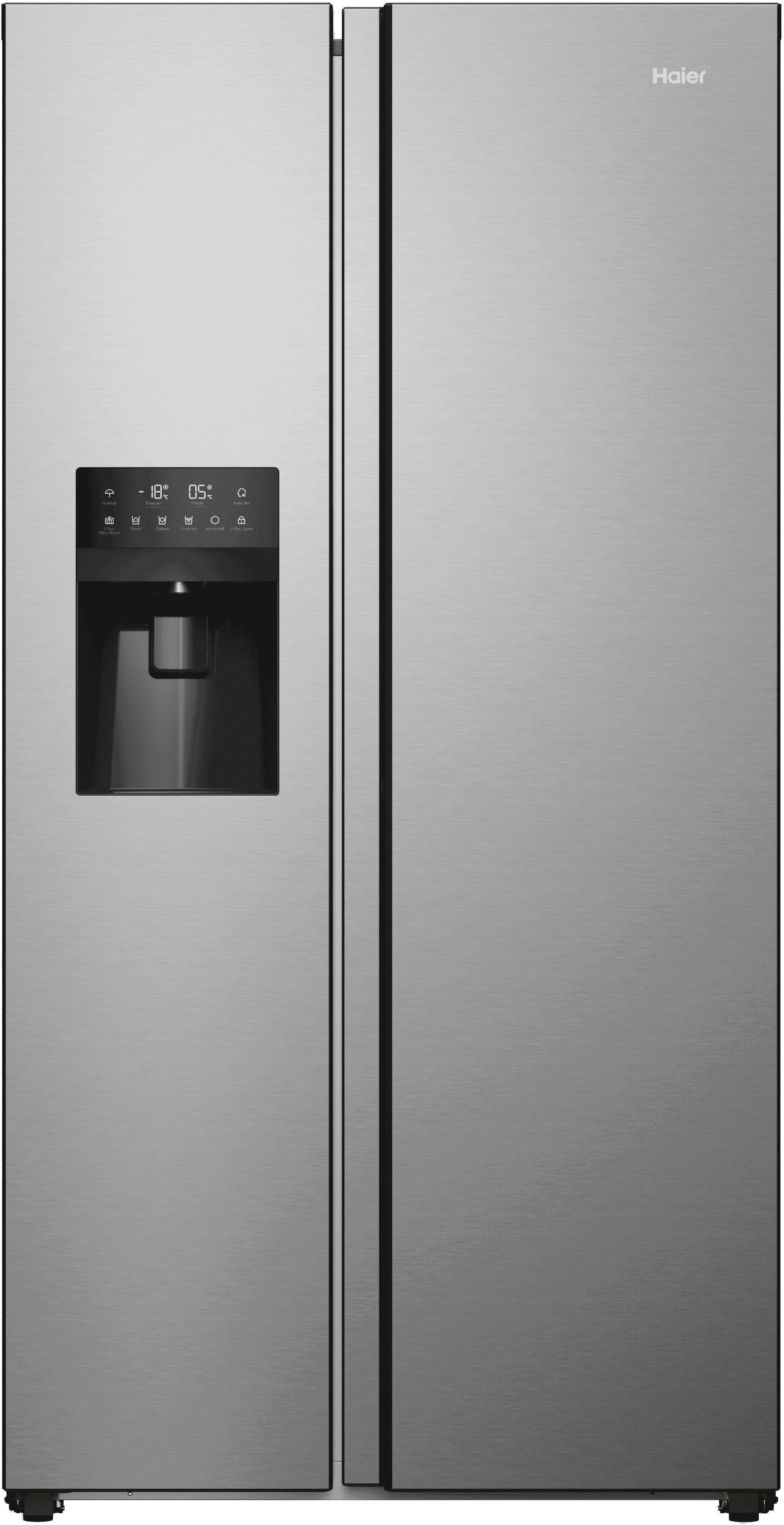 Haier SBS 90 Series 5 HSR5918DIMP Plumbed Frost Free American Fridge Freezer - Stainless Steel - D Rated, Stainless Steel