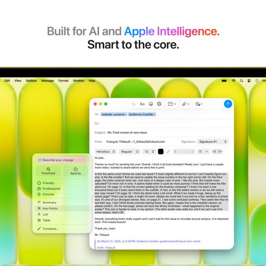 Apple MacBook Neo, - Citrus - Annotation - Apple intelligence shot