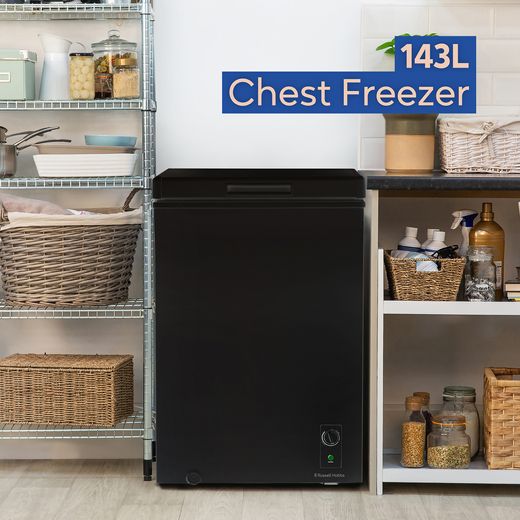 Russell Hobbs Chest Freezer - Black - Annotation - 143L