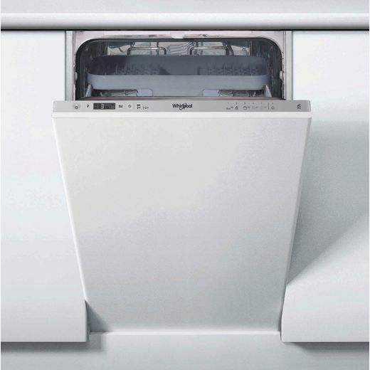Whirlpool WSIC3M27CUKN Fully Integrated Slimline Dishwasher - Stainless Steel Control Panel - E Rated