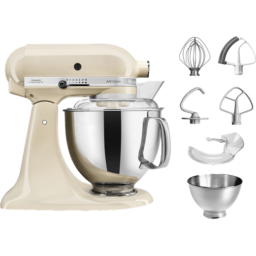 KitchenAid Artisan Stand Mixer with 4.8 Litre Bowl - Almond Cream