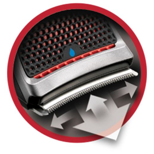Remington Quick Cut HC4250 Hair Clipper Black / Silver - Annotation - Blade movability