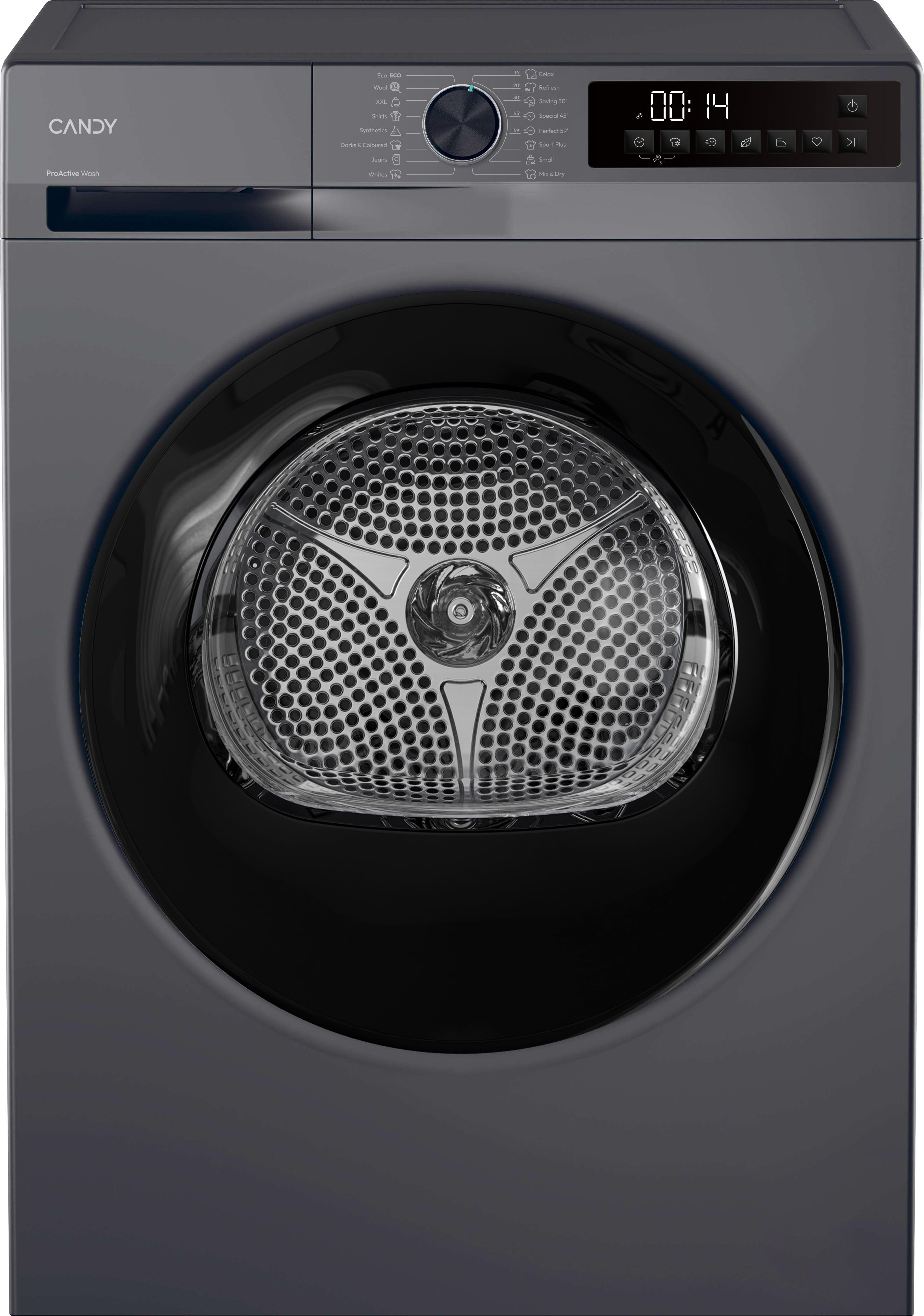 Candy GD 10N1BR-80 10kg Heat Pump Tumble Dryer - Graphite