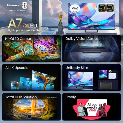 Hisense 55" 4K Ultra HD QLED Smart Freely TV [2026] - Annotation - Features