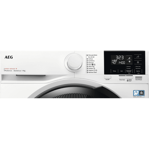 AEG 9Kg Washing Machine - White - Control panel