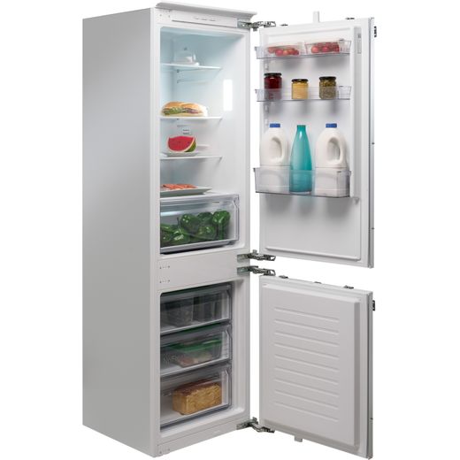 NEFF N30 Fixed Door KI7861FE0G 177cm High 60/40 Integrated Fridge Freezer with Fixed Door Fixing Kit - White - Right perpsective shot
