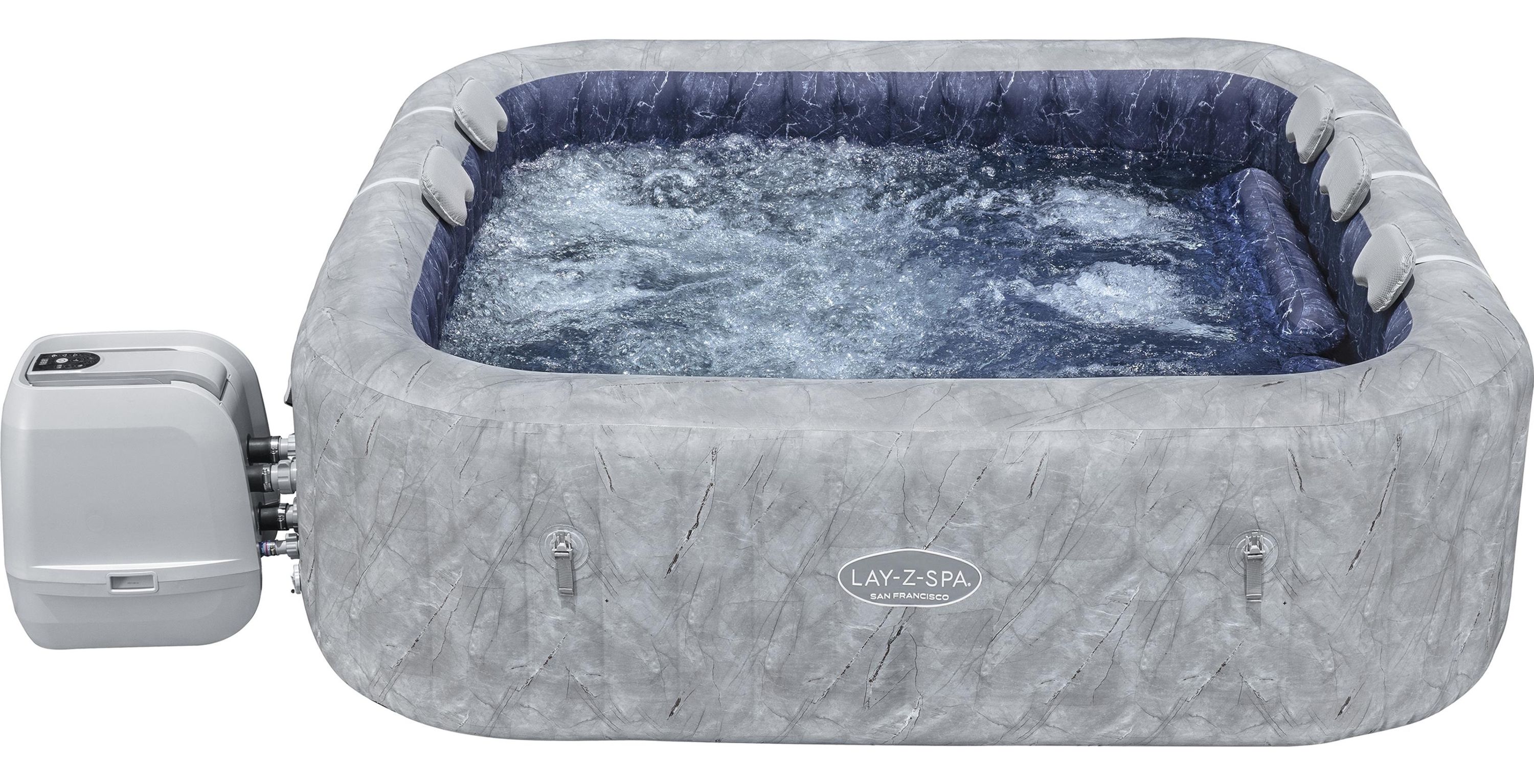 Lay-Z-Spa San Francisco Hot Tub 7 Person Grey HydroJet Pro