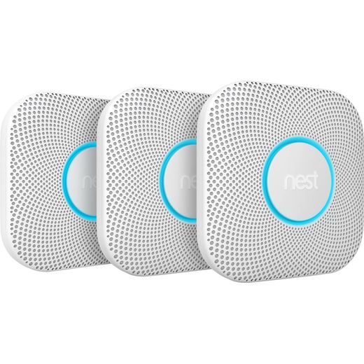 Nest Protect Smart Smoke and CO Alarm - Triple Pack - Battery