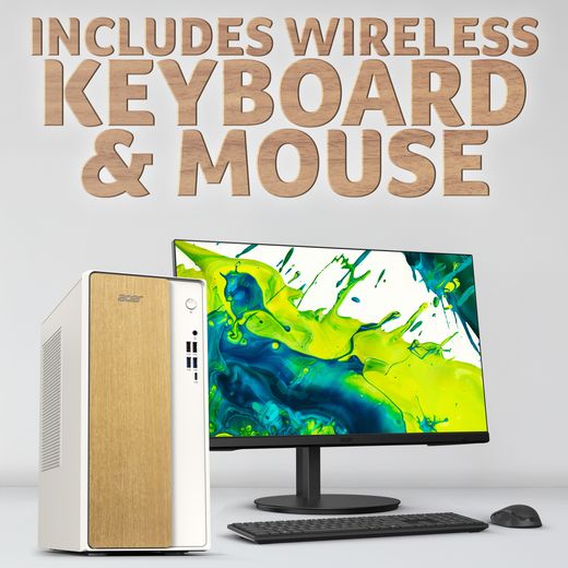 Acer Aspire TC-102 - Intel® Core™ i7, 512GB SSD - White - Annotation - keyboard and mouse included shot