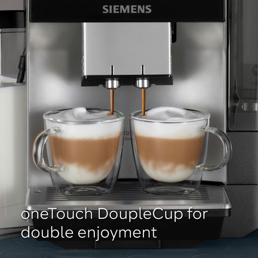 Siemens TQ717GB3 Coffee Machines Stainless Steel - Annotation - One touch double cup shot