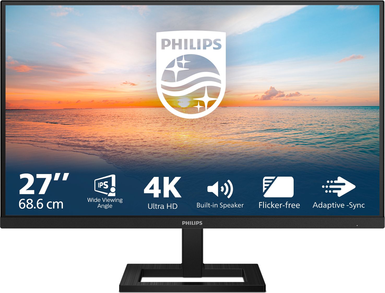 Philips 27E1N1800AE/00 27" 4K UHD Monitor - Black