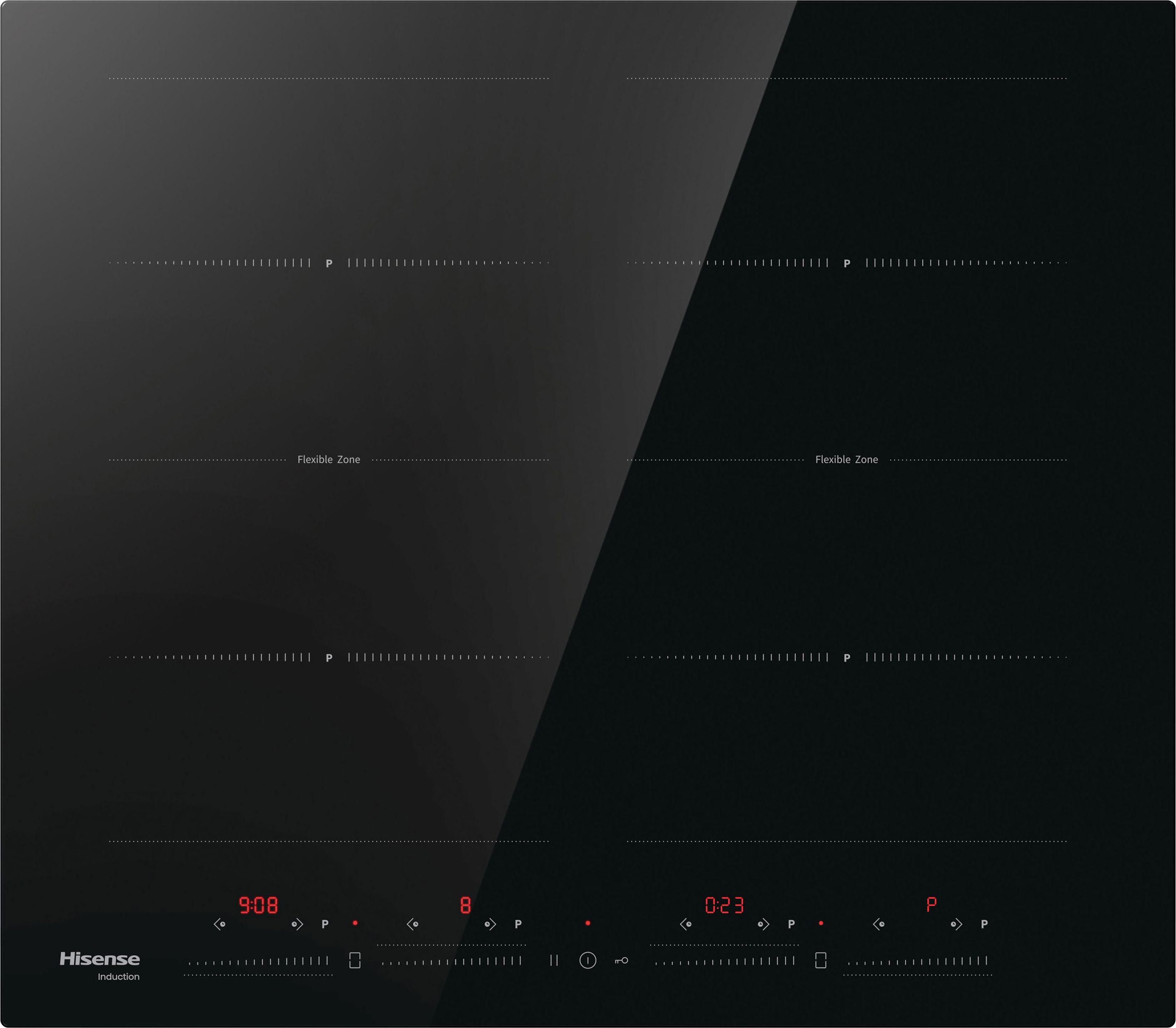 Image of Hisense HI6442BSCE 59cm Induction Hob - Black, Black