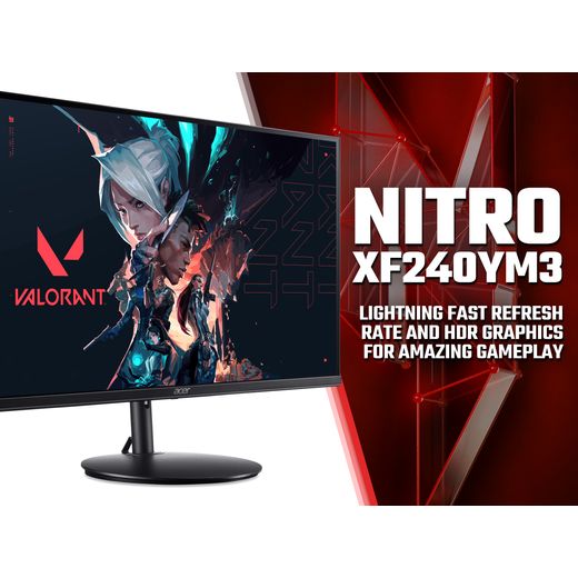 Acer Full HD 23.8" 180Hz Monitor - Black - Annotation - Nitro shot