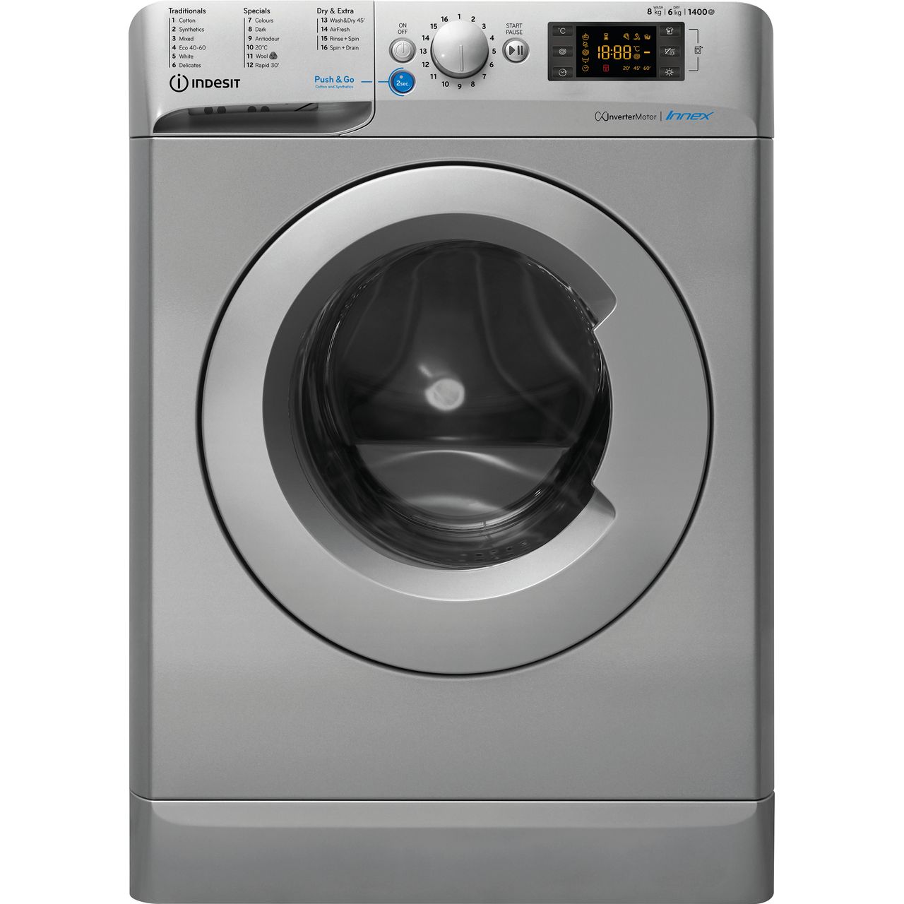 Indesit BDE861483XSUKN 8Kg / 6Kg Washer Dryer with 1400 rpm Review