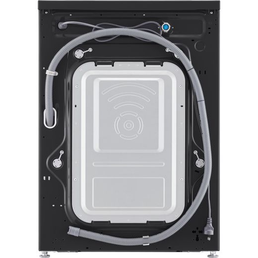 LG X10 Series ThinQ™ W4X1095NNK Wifi Connected 9Kg / 5Kg Washer Dryer with 1400 rpm - Black - Back shot