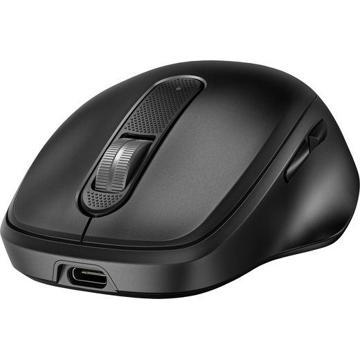 HP 720 Wireless Keyboard and Mouse Combo Wireless Keyboard - Black - Mouse left perspective