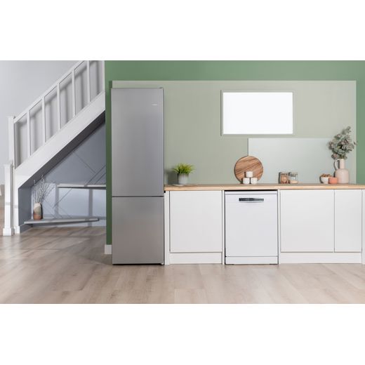 Bosch Series 4 KGN392LAGG 203cm 70/30 Fridge Freezer - Stainless Steel Effect - fridge freezer in kitchen shot