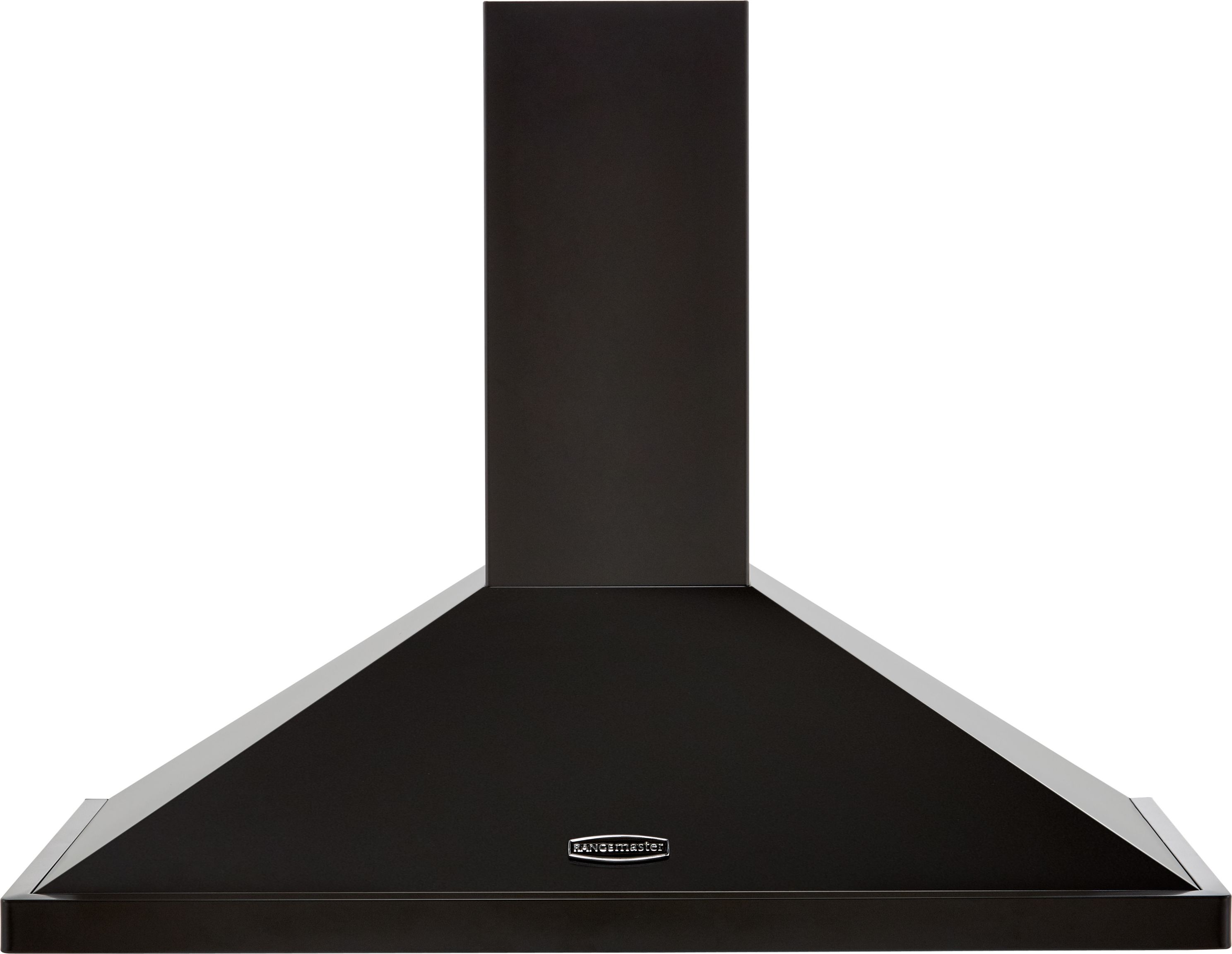 Image of Rangemaster LEIHDC90BC 90cm Chimney Cooker Hood - Black / Chrome, Black