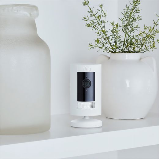 Ring Stick Up Cam Battery (Gen 3) Smart Home Security Camera - White