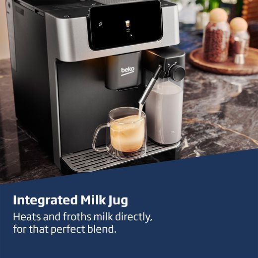 Beko CEG7304X Coffee Machines Stainless Steel - Annotation - Milk jug shot 