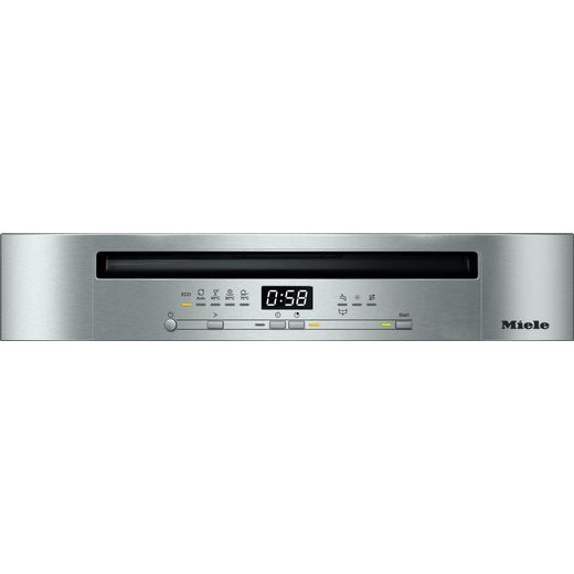 Miele Standard Dishwasher - Clean Steel - Control panel shot