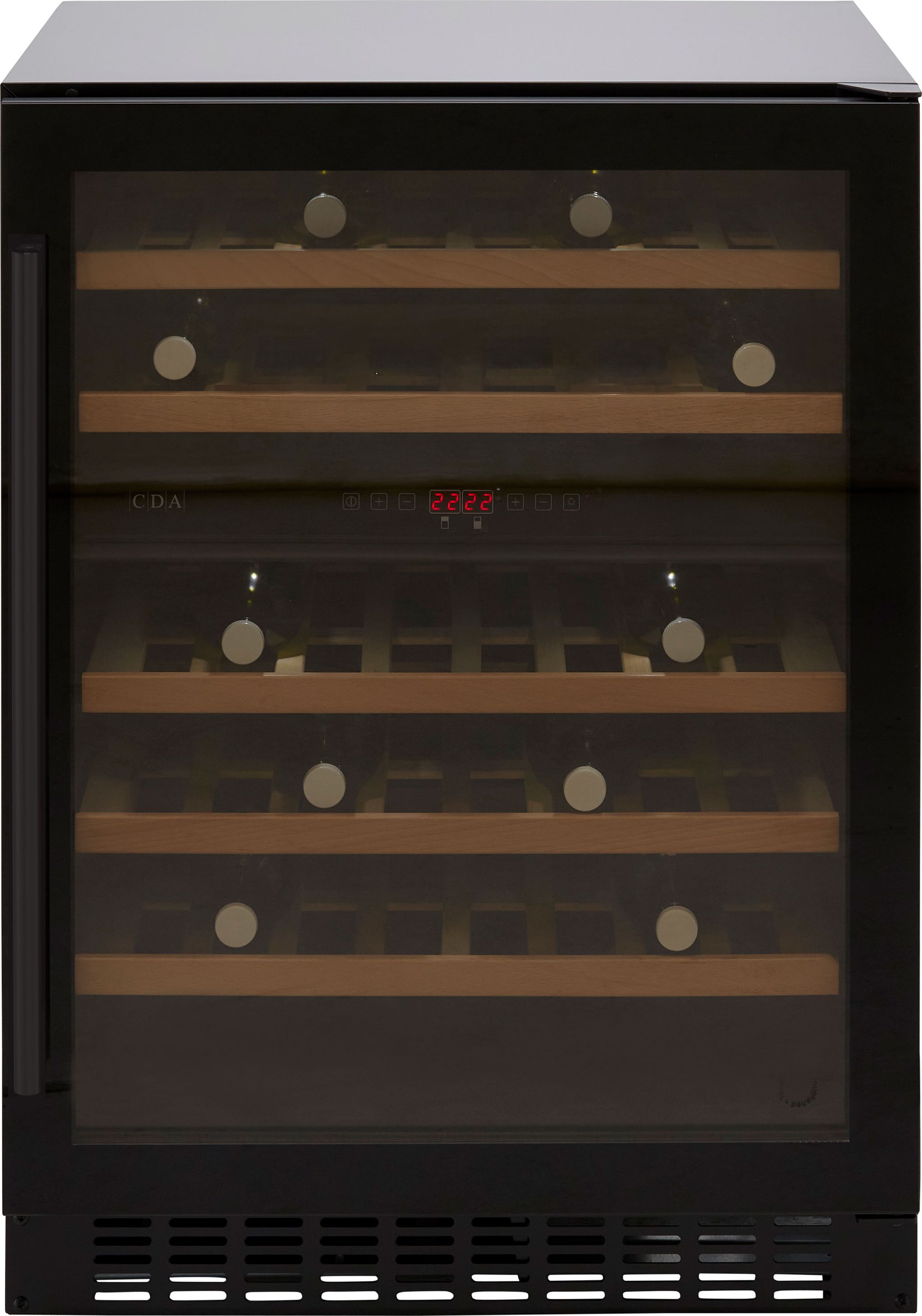 CDA FWC604BL Wine Cooler - Black - G Rated, Black