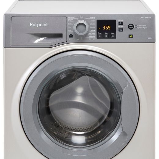 hotpoint nswm1043cggukn 10kg washing machine with 1400 rpm graphite