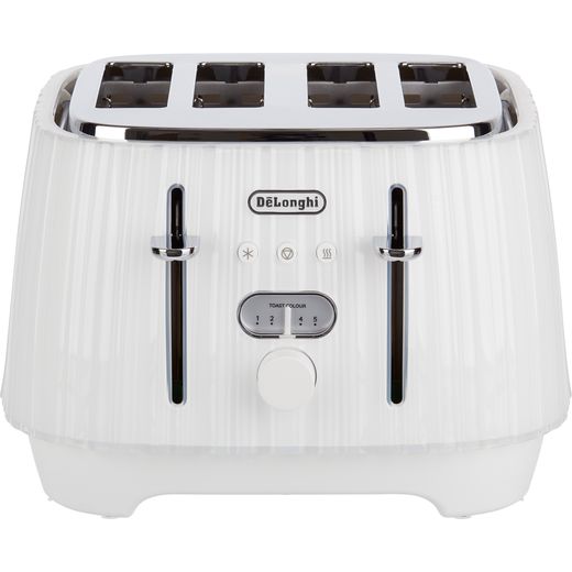 De'Longhi Ballerina 4 Slice Toaster - White