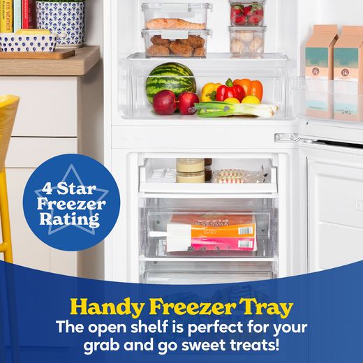 Russell Hobbs RH143FF492E1W 14cm 70/30 Fridge Freezer - White - Annotation - freezer rating shot