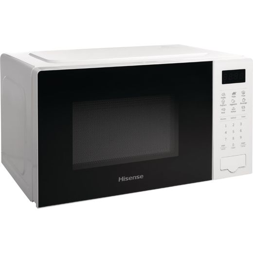 Hisense H20MOWS4UK 20 Litre Microwave - White - Right perspective