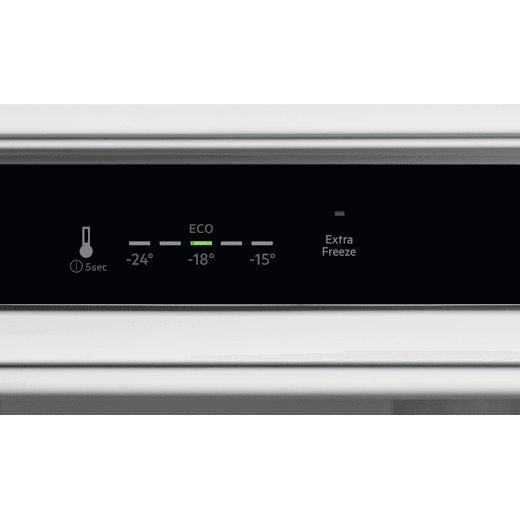 AEG 7000 Series NAB7N181EC Integrated 177cm High Frost Free Upright Freezer with Fixed Door Fixing Kit - Control panel