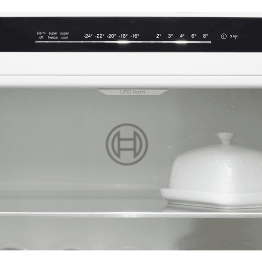 Bosch Series 4 70/30 Frost Free Fridge Freezer - Silver - Control panel