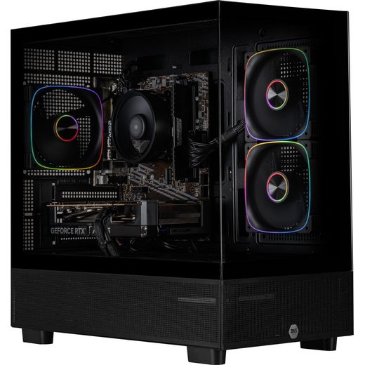 3XS Core 3XS-169060 Tower - NVIDIA® GeForce RTX™ 5060, AMD Ryzen™ 5, 500GB SSD - Black - right perpsective shot