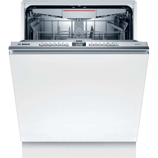 Bosch Series 6 SMD6TCX00E Integrated Standard Dishwasher - Stainless Steel Control Panel with Fixed Door Fixing Kit - A Rated