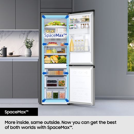 Samsung Series 6 SpaceMax™ Total No Frost Fridge Freezer - White - Annotation - SpaceMax