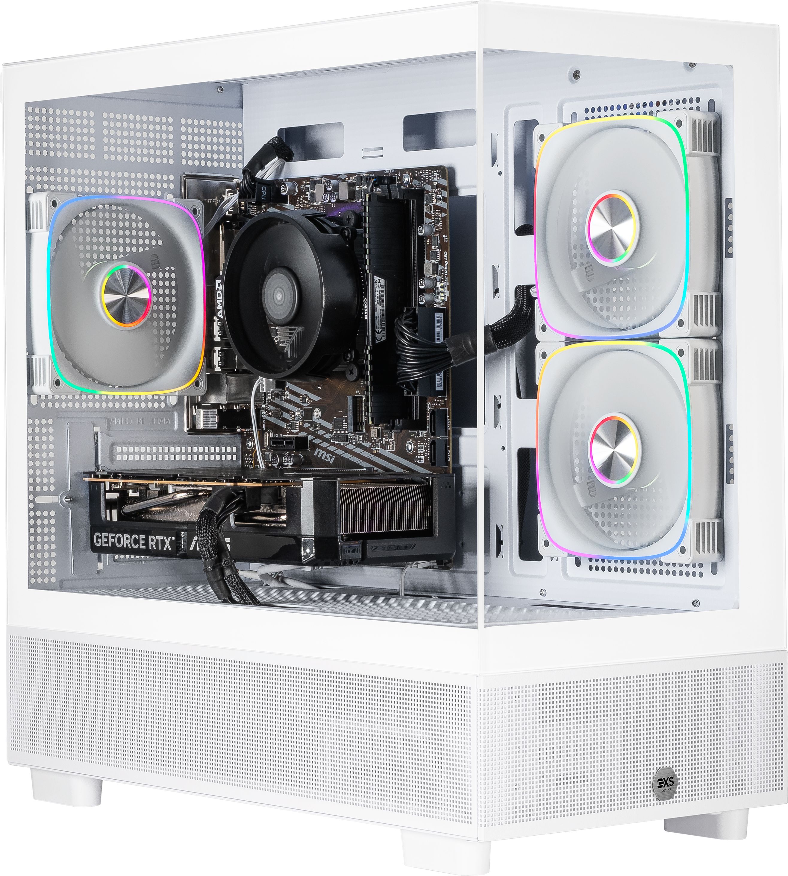 3XS - 3XS-169779 Gaming Desktop - AMD Ryzen 5 - NVIDIA GeForce RTX 5060 Ti - 16GB RAM - 500GB SSD - White