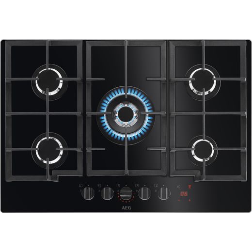 AEG HKB75450NB 74cm Gas Hob - Black
