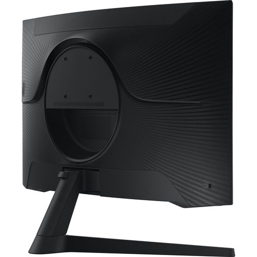 Samsung Odyssey G55C 27" Quad HD 165Hz Gaming Monitor - Black - back left perpsective shot 