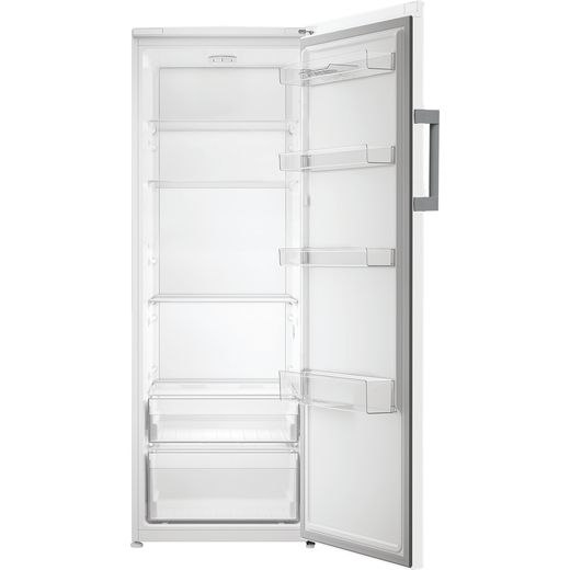 Indesit MLINS 1411 WEUK 171cm Fridge - Silver - front with door open shot 