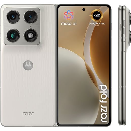Motorola Razr 70 Fold 512GB in Lily White - front shot