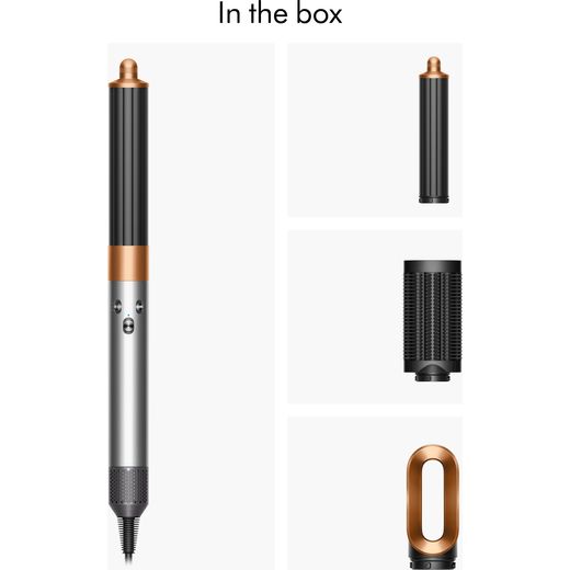 Dyson Airwrap™ Origin 112905-01 Hot Air Styler - Nickel / Copper - Annotation - In the box shot 