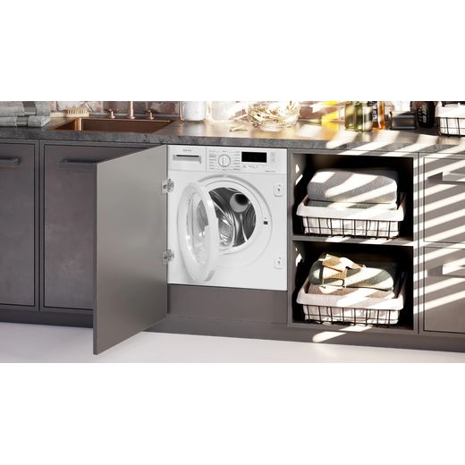 NEFF V8340X0GB Integrated 8Kg / 5Kg Washer Dryer with 1400 rpm - White - washer dryer in kitchen shot 