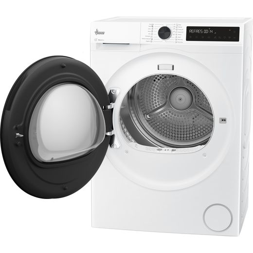 Hoover Pro Dry Series 3 HBR 10N2BX-80 Wifi Connected 10Kg Heat Pump Tumble Dryer - White - Door open