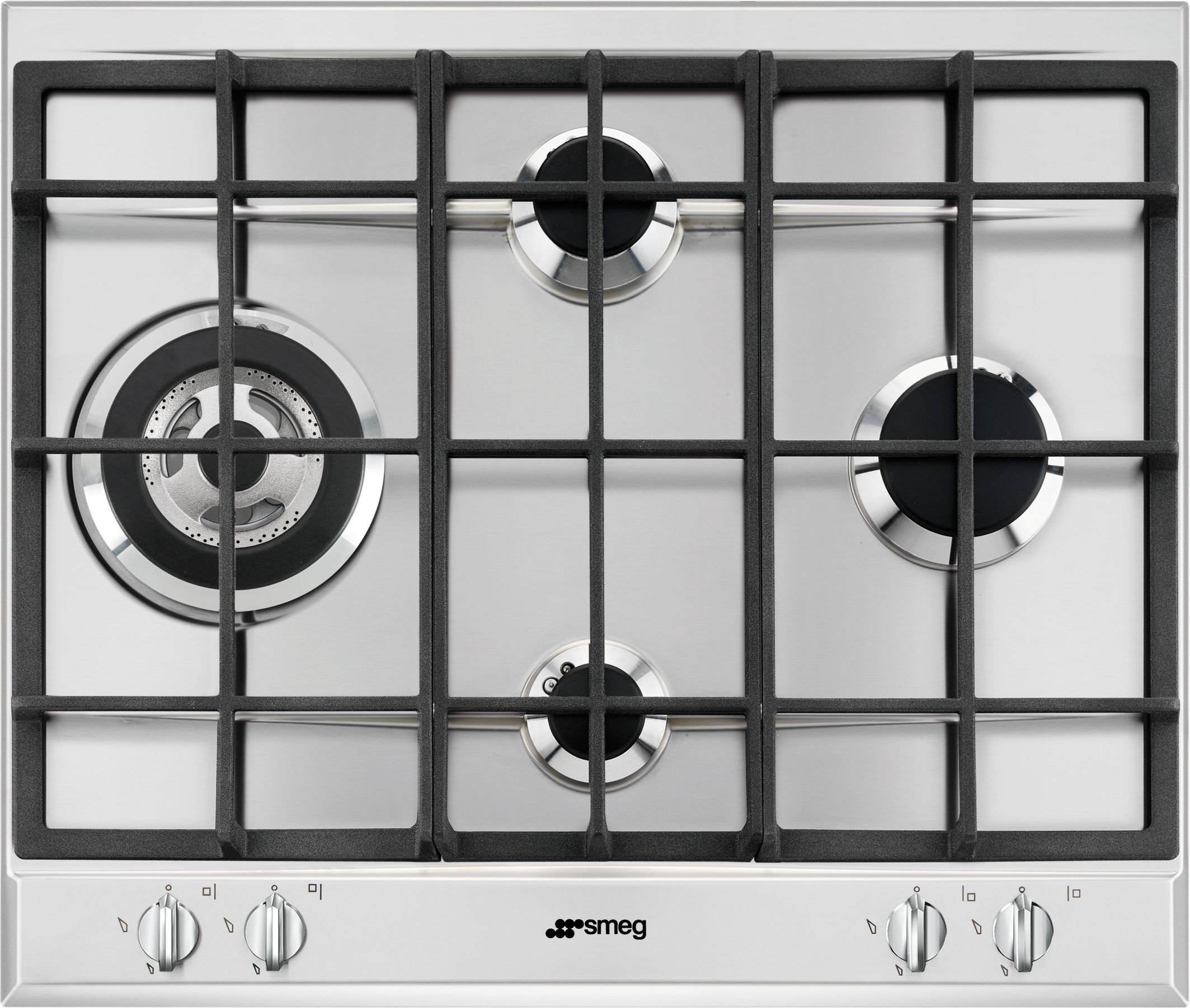 Smeg 60 cm Gas Hob - Stainless Steel