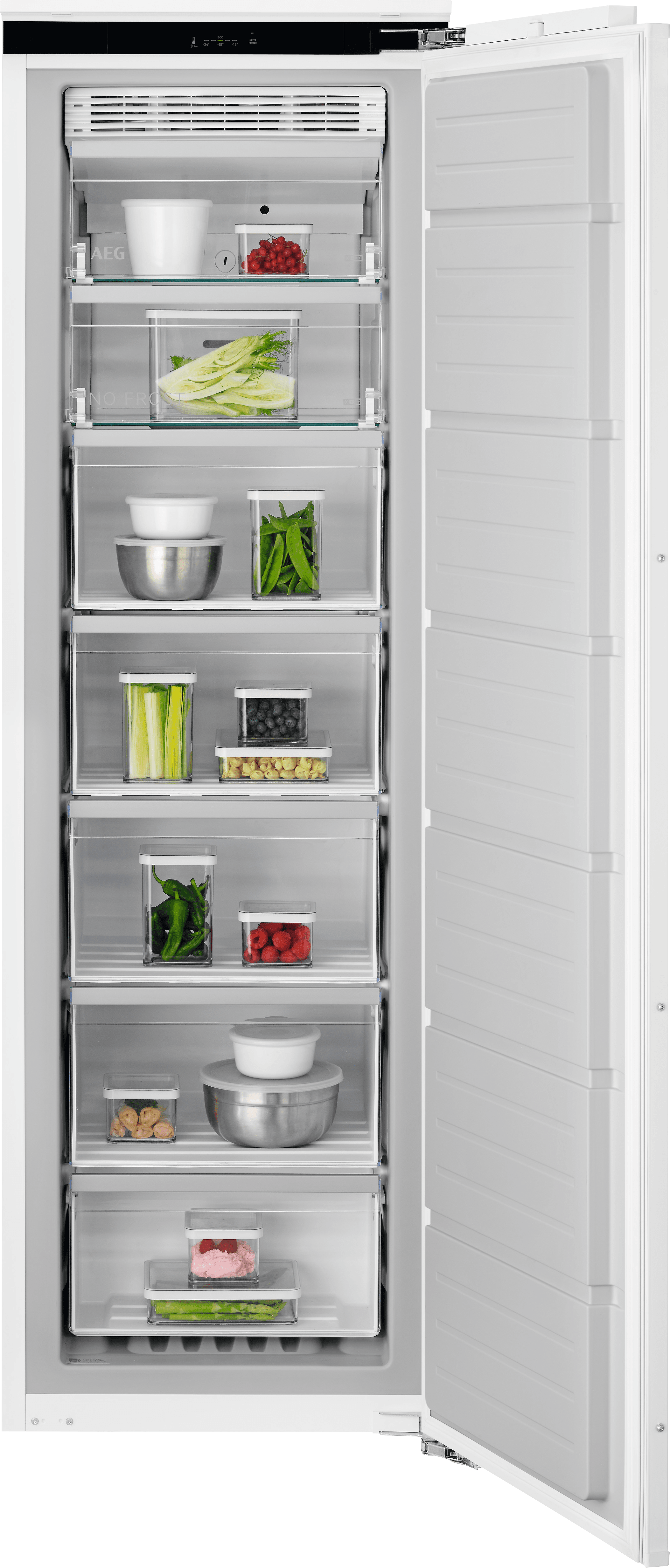 AEG - Upright Freezer - NAB7N181EC - White - Frost Free