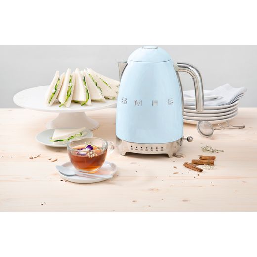 Smeg 50's Retro KLF04PBUK Kettle with Temperature Selector - Pastel Blue