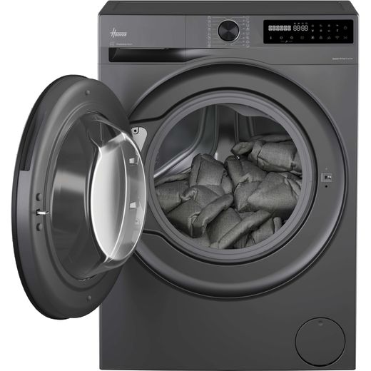 Hoover Pro Wash Series 5 HBP 414BL9G-80 14kg Washing Machine with 1400 rpm - Graphite - front with door open shot