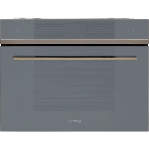 Smeg Linea SF4104WVCPS Wifi Connected Built In Compact Electric Single Oven with added Steam Function - Silver - A+ Rated