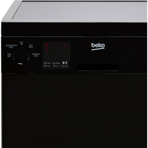 Beko Slimline Dishwasher - Black
